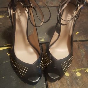 Black and Gold heels